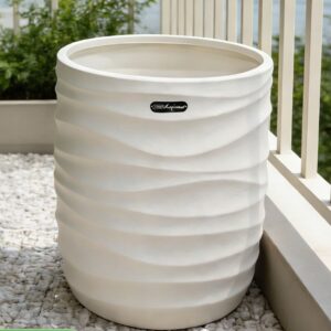 Textured ceramic planter